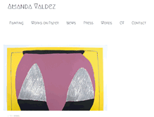 Tablet Screenshot of amandavaldez.com